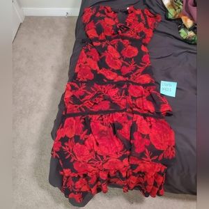 Eva mendez floor length dress